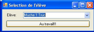 Selection de l'élève